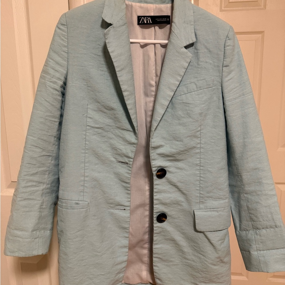 Zara Soft Blue Jacket